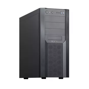 PC Case CHIEFTEC CW-01B-OP Torn Must — SPCC, 7×3,5-tollist sahtlit, 7×2,5-tollist sahtlit, 3×5,25-tollist sahtlit, GPU kuni 410 mm