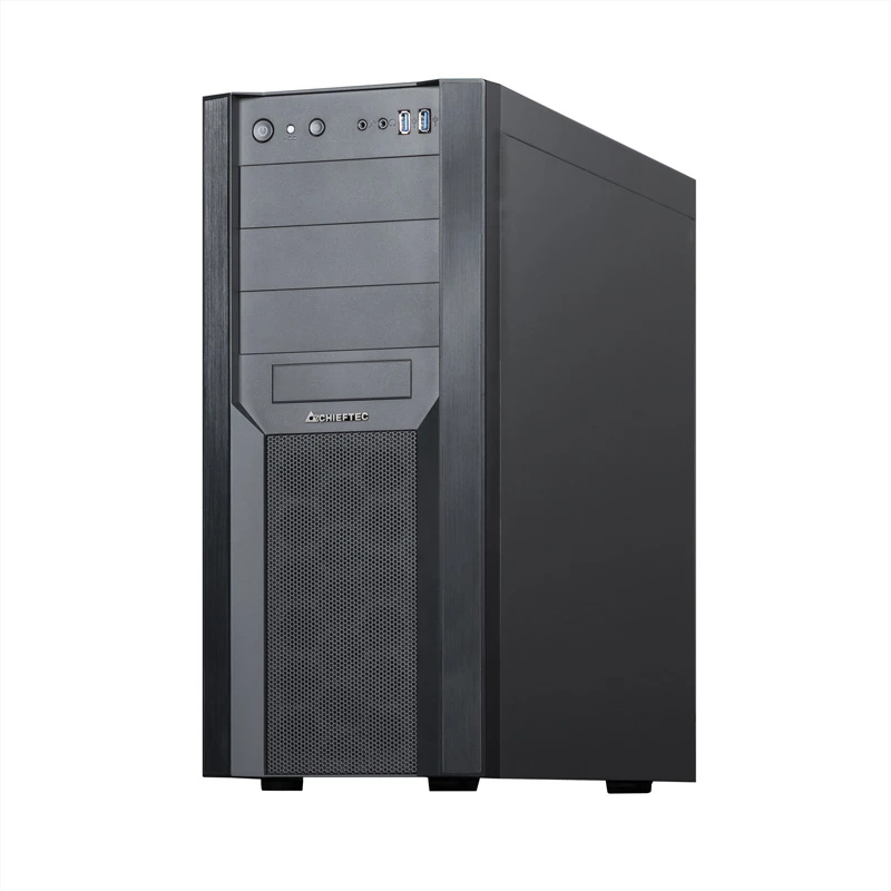PC Case CHIEFTEC CW-01B-OP Torn Must — SPCC, 7×3,5-tollist sahtlit, 7×2,5-tollist sahtlit, 3×5,25-tollist sahtlit, GPU kuni 410 mm