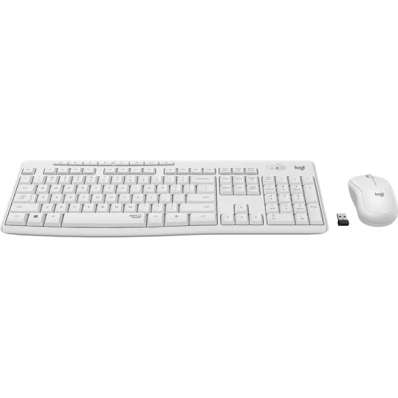 LOGITECH Mk295 Silent Juhtmevaba Komplekt Valge Qwertz Deutsch