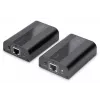 DIGITUS 4K HDMI pikenduskomplekt, HDMI 2.0 30/60 m üle võrgukaabli (CAT6, 6a, 7), UHD 4K2K/60 Hz