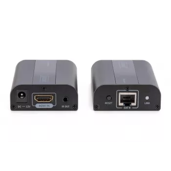 DIGITUS 4K HDMI pikenduskomplekt, HDMI 2.0 30/60 m üle võrgukaabli (CAT6, 6a, 7), UHD 4K2K/60 Hz