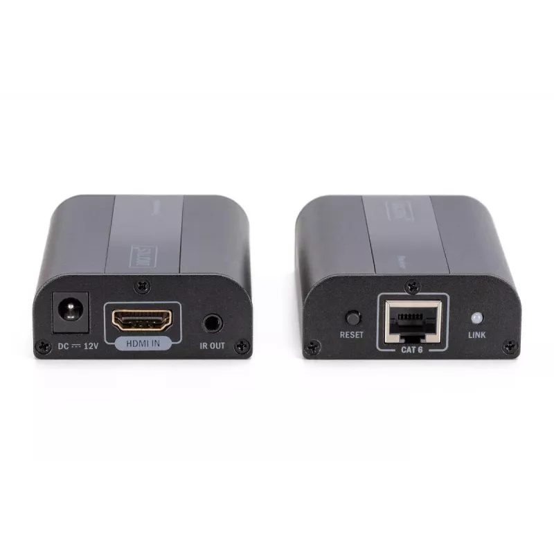 DIGITUS 4K HDMI pikenduskomplekt, HDMI 2.0 30/60 m üle võrgukaabli (CAT6, 6a, 7), UHD 4K2K/60 Hz