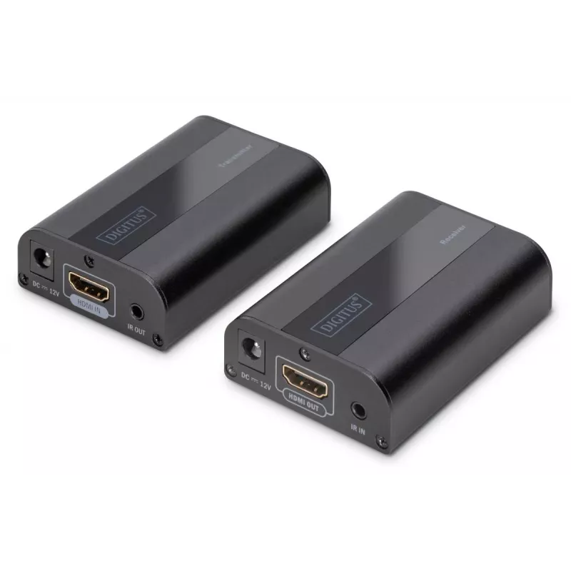 DIGITUS 4K HDMI pikenduskomplekt, HDMI 2.0 30/60 m üle võrgukaabli (CAT6, 6a, 7), UHD 4K2K/60 Hz