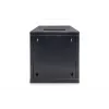 DIGITUS seinakinnituskapp 254 mm (10 tolli) 6U seinakinnituskapp 330x312x300 mm, värv must (RAL 9005)
