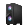 MSI MAG FORGE 100R keskmise suurusega torniga mänguriarvutikorpus 'Must, 2x 120 mm ARGB PWM ventilaator, 1x 120 mm ventilaator, 1-6 ARGB jaotur, Mystic Light Sync, karastatud klaasist paneel, ATX, mATX, mini-ITX'