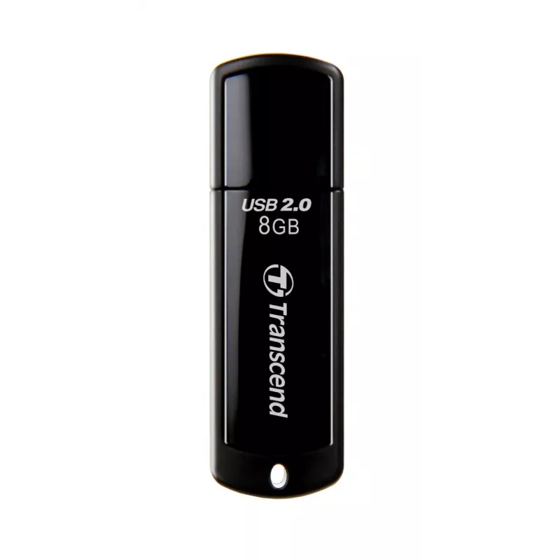 TRANSCEND Jetflash 350 - 8 GB USB-mälupulk - USB 2.0 - must