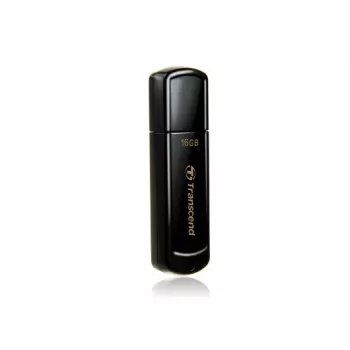 TRANSCEND Jetflash 350 - 16 GB USB-mälupulk - USB 2.0 - must