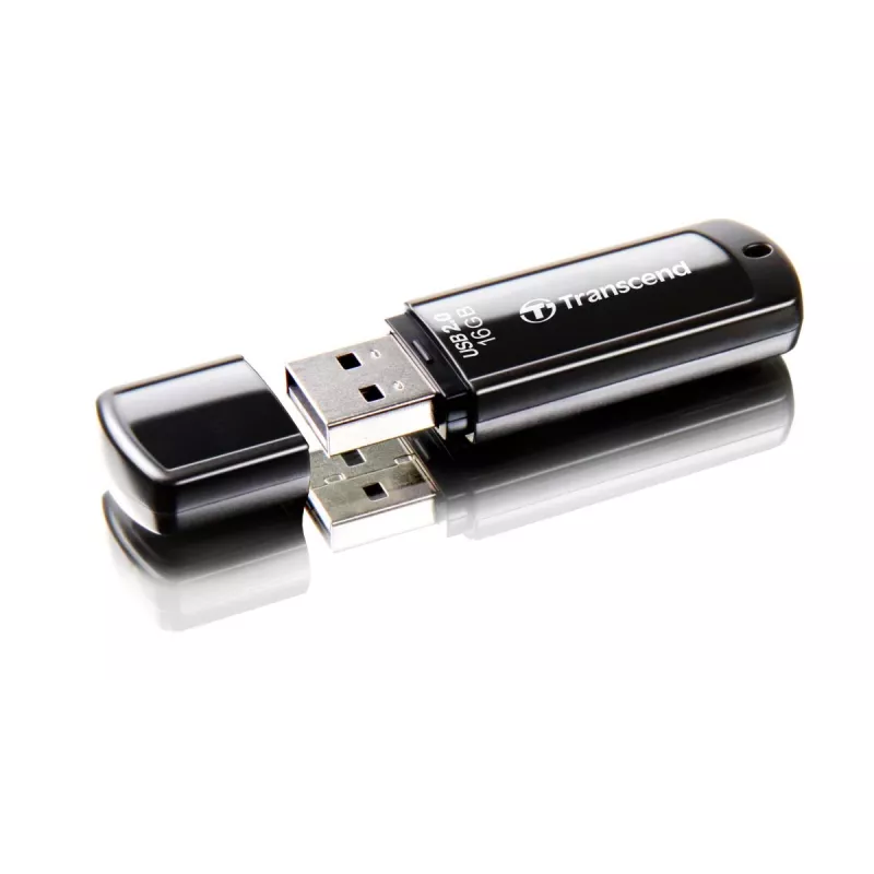 TRANSCEND Jetflash 350 - 16 GB USB-mälupulk - USB 2.0 - must