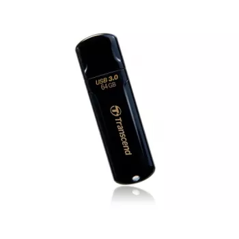 TRANSCEND Jetflash 700 - 64GB USB-mälupulk - USB 3.0 - Must