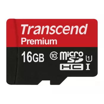 Transcend 16 GB MicroSDHC Class 10 UHS-I välkmälu TS16GUSDCU1