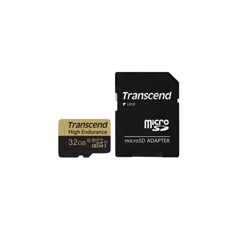 Flash Memory Transcend 32GB MicroSDHC Class 10 Adapter TS32GUSDHC10