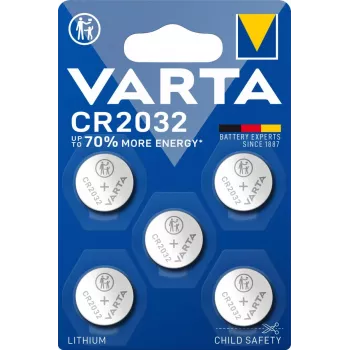 VARTA aku liitium nööpelement CR2032 3V (5 tk)