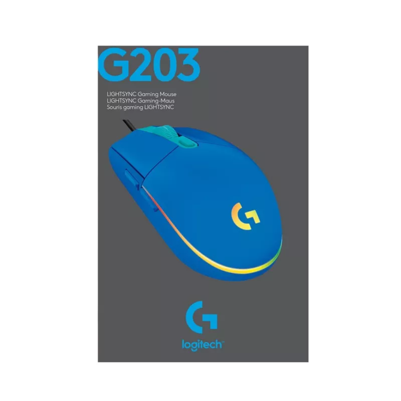 Mänguhiir Logitech G G203 LIGHTSYNC USB Type-A
