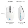 LOGITECH G203 Lightsync mänguhiir USB Valge