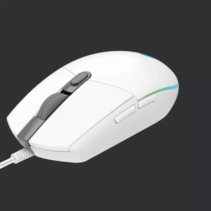 LOGITECH G203 Lightsync mänguhiir USB Valge