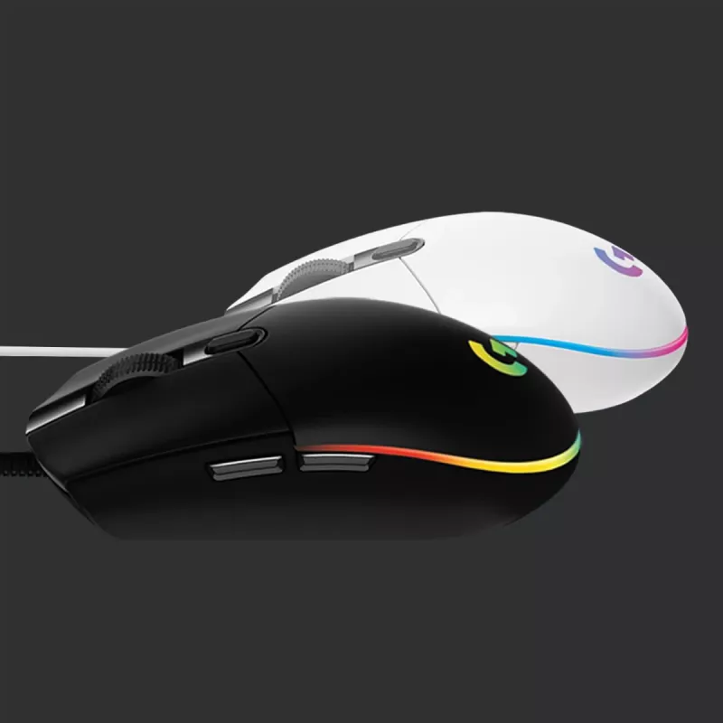 LOGITECH G203 Lightsync mänguhiir USB Valge