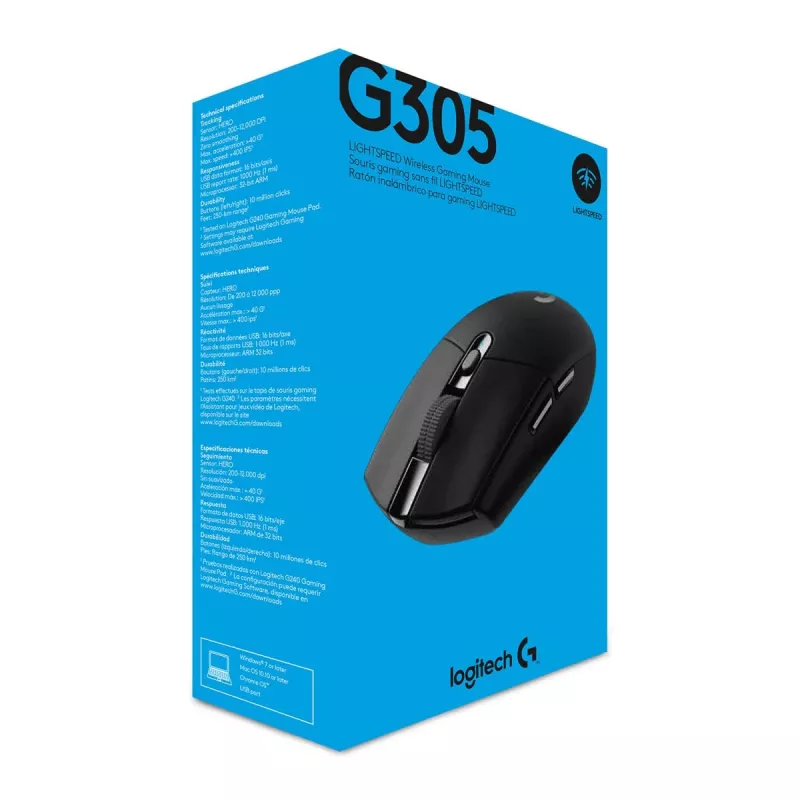 LOGITECH G305 Lightspeed juhtmevaba mängurihiir must Ewr 2