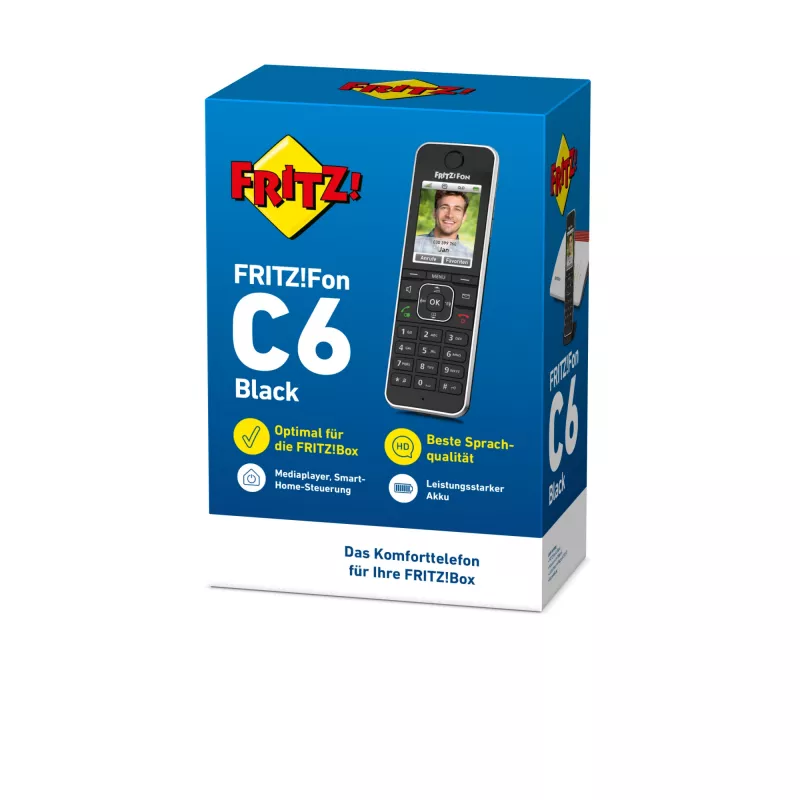 DECT telefon AVM FRITZ!Fon C6 Must