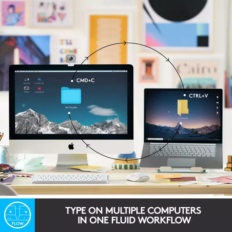 LOGITECH Minimalistlik juhtmevaba valgustatud klaviatuur - MX KEYS MINI - Grafiit - Qwertz Saksa