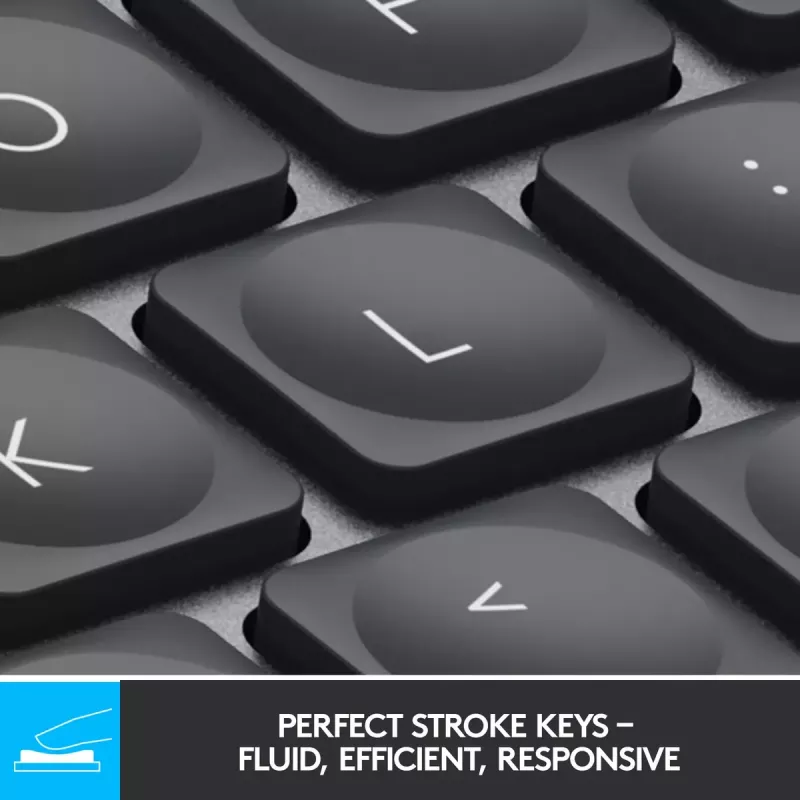 LOGITECH Minimalistlik juhtmevaba valgustatud klaviatuur - MX KEYS MINI - Grafiit - Qwertz Saksa
