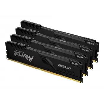 Kingston Technology FURY Beast 128GB 3200MT/s DDR4 CL16 DIMM (4 komplekt) Must