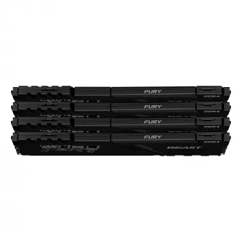Kingston Technology FURY Beast 128GB 3200MT/s DDR4 CL16 DIMM (4 komplekt) Must