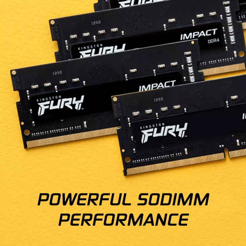 Kingston Technology FURY 64GB 3200MT/s DDR4 CL20 SODIMM (2 komplekt) Impact
