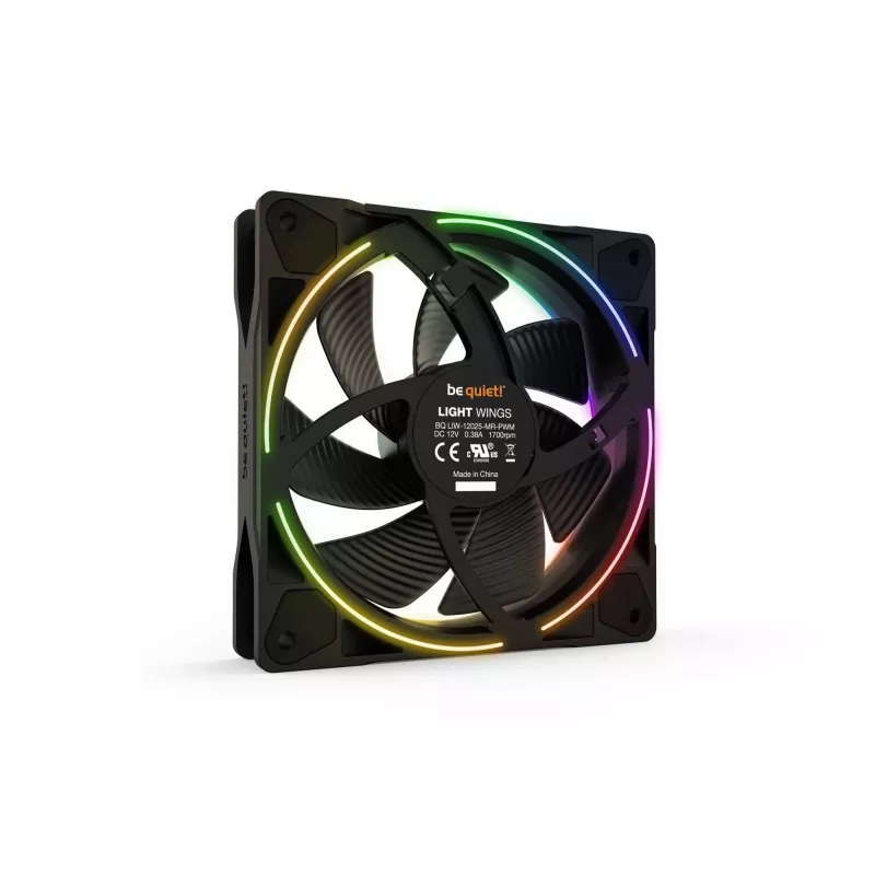 be quiet Light Wings 120mm ARGB PWM ventilaator, must