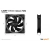 be quiet Light Wings 120mm ARGB PWM ventilaator, must