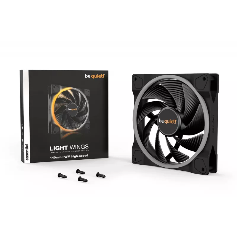 be quiet! Light Wings 140mm ARGB PWM High Speed Fan Must