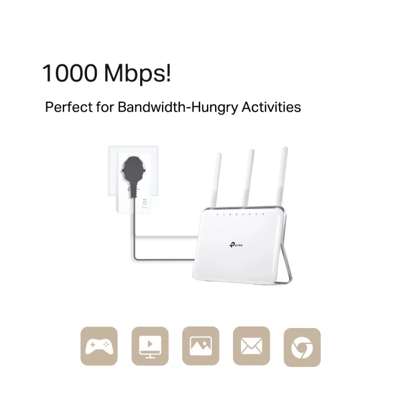 TP-Link TL-PA7019P KIT 1000 Mbit/s Ethernet LAN valge 2 tk