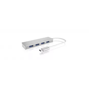 ICY BOX IB-HUB1425-C3 USB 3.2 Gen 1 (3.1 Gen 1) USB-C 5000 Mbit/s Hõbedane