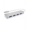 ICY BOX IB-HUB1425-C3 USB 3.2 Gen 1 (3.1 Gen 1) USB-C 5000 Mbit/s Hõbedane