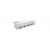 ICY BOX IB-HUB1425-C3 USB 3.2 Gen 1 (3.1 Gen 1) USB-C 5000 Mbit/s Hõbedane
