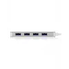 ICY BOX IB-HUB1425-C3 USB 3.2 Gen 1 (3.1 Gen 1) USB-C 5000 Mbit/s Hõbedane