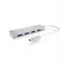 ICY BOX IB-HUB1425-C3 USB 3.2 Gen 1 (3.1 Gen 1) USB-C 5000 Mbit/s Hõbedane