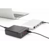 DIGITUS 4-pordiline USB-laadija, 72W 1x USB-C (PD) 5,9,15,20V/3A, 3x USB-A 5V/2.4A, must