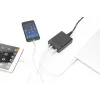 DIGITUS 4-pordiline USB-laadija, 72W 1x USB-C (PD) 5,9,15,20V/3A, 3x USB-A 5V/2.4A, must