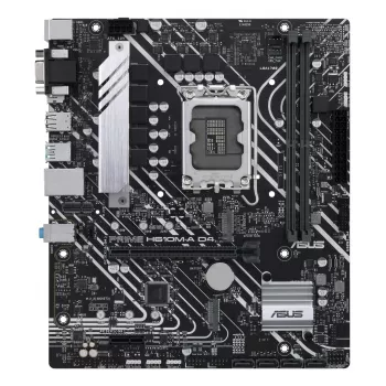 Emaplaat ASUS PRIME H610M-A D4-CSM, Intel H610, LGA 1700, micro ATX, DDR4, 2x DIMM, 64GB, 2x M.2, 4x SATA III, HDMI 2.1, DP 1.4