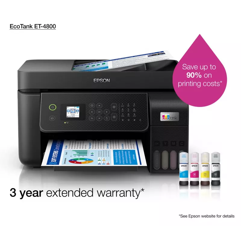 Epson EcoTank ET-4800 tindiprinter A4 5760 x 1440 DPI 33 lk/min Wi-Fi