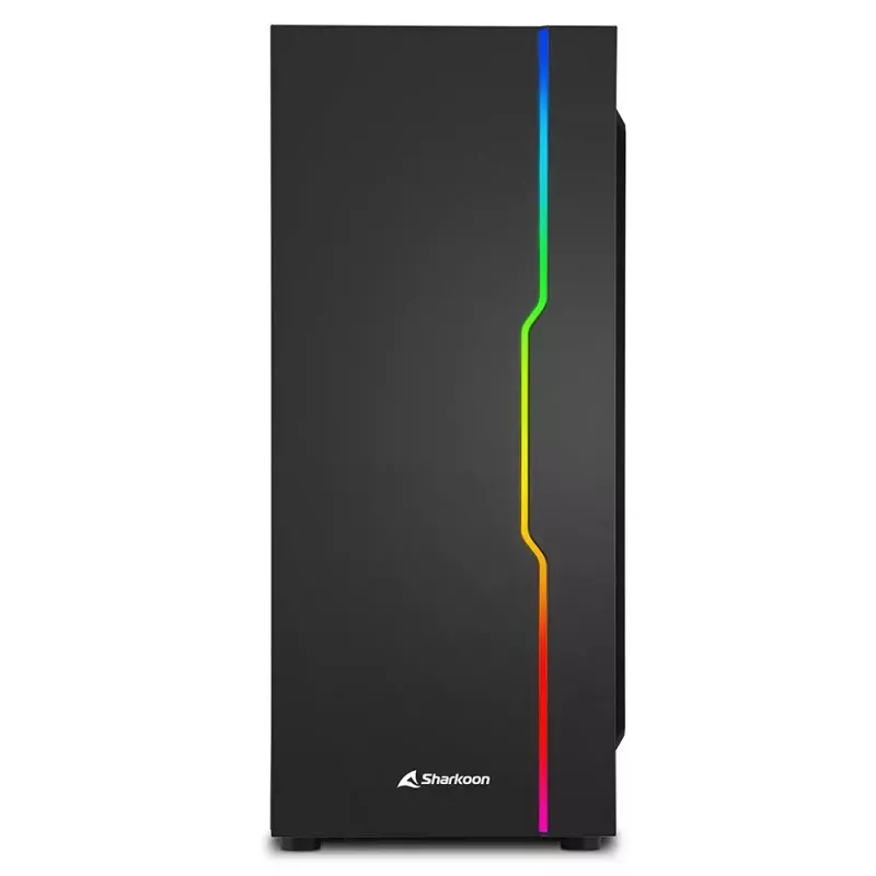 PC-korpus Sharkoon RGB Slider Midi Tower Must