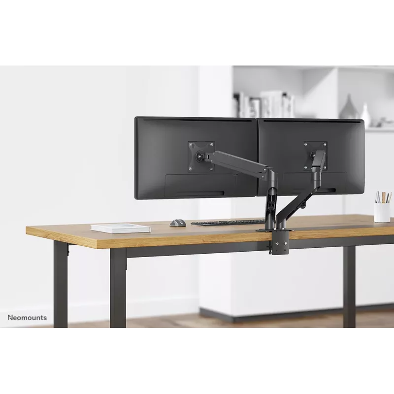 Neomounts DS70-700BL2 Monitor arm 17-27 inch - gas spring, Clamp, 7 kg, 43.2 cm (17 inch), 68.6 cm (27 inch), 100 x 100 mm, Must