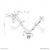 Neomounts DS70-700BL2 Monitor arm 17-27 inch - gas spring, Clamp, 7 kg, 43.2 cm (17 inch), 68.6 cm (27 inch), 100 x 100 mm, Must