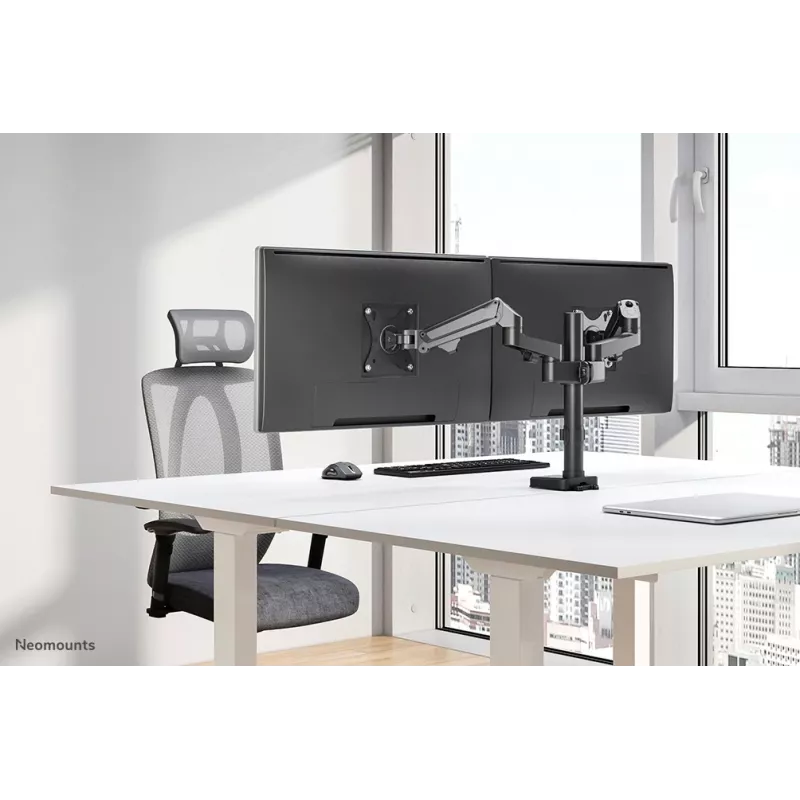 Neomounts DS70-750BL2 monitorihoidik 17-27 tolli - gaasvedru, Klamber/Läbiviigukinnitus, 7 kg, 43,2 cm (17 tolli), 68,6 cm (27 tolli), 100 x 100 mm, Must