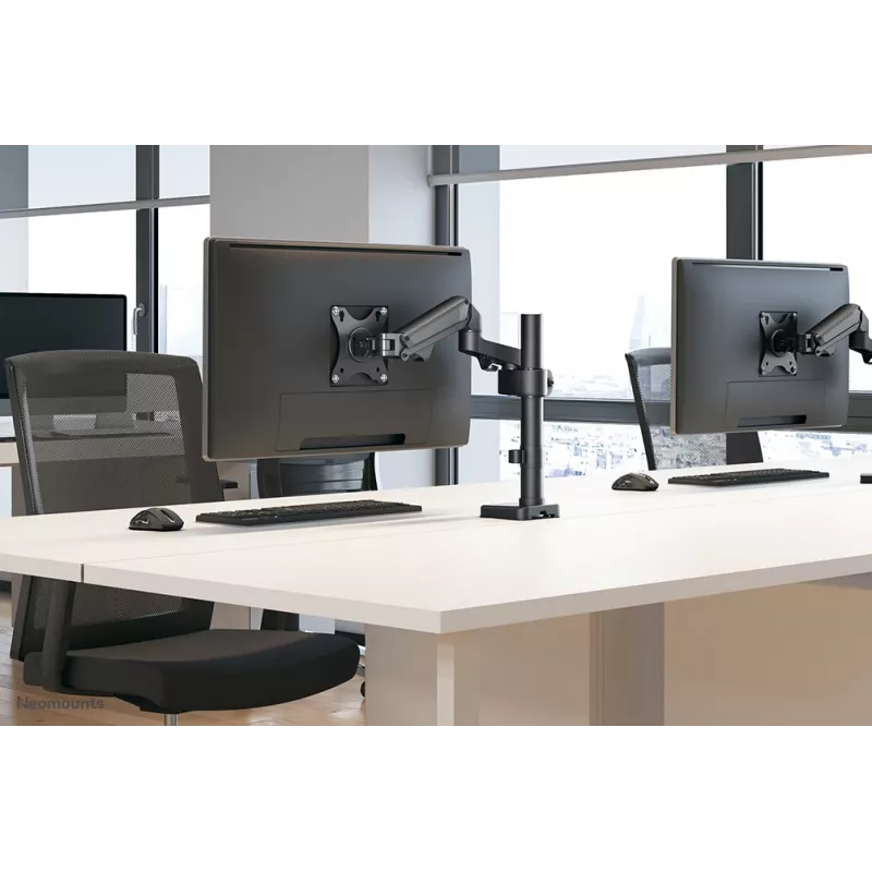 Neomounts DS70-750BL1 monitori käsi 17-27 tolli - gaasvedru, klamber/läbiviigukinnitus, 7 kg, 43,2 cm (17 tolli), 68,6 cm (27 tolli), 100 x 100 mm, must