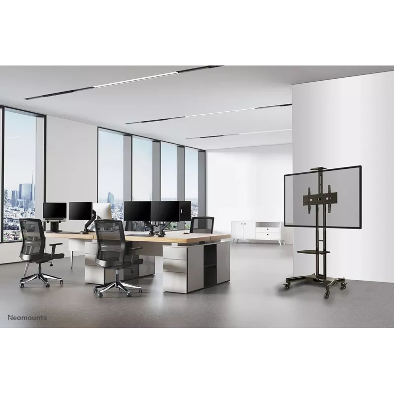 Neomounts NM-M1700Must TV trolley 32-75 inch, Must, Fixed floor stand, Steel, 50 kg, 81.3 cm (32 inch), 190.5 cm (75 inch)
