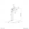 Neomounts FPMA-D865Must Monitorialus 10-32 tolli - gaasivedru