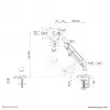 Neomounts DS70-810BL1 monitori käsi 17-32 tolli - gaasvedru - ruumisäästlik - 180°-piirik