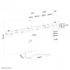 Neomounts FPMA-D550DDMust Monitorialus 10-32 tolli, vabalt seisev, 8 kg, 25.4 cm (10 tolli), 81.3 cm (32 tolli), 100 x 100 mm, must