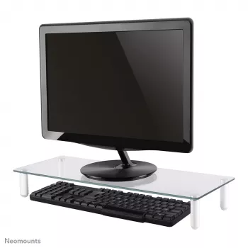 Neomounts NSMONITOR10 Monitor/laptop riser - universal, 25 kg, Height adjustment, Transparent